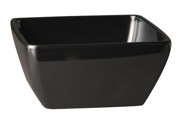Schale -PURE- 1,50 l / 190 x 190 mm schwarz Melamin